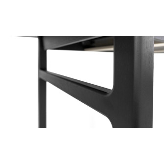 Butterfly valgomasis stalas (Išskleidžiamas) (Juodas)